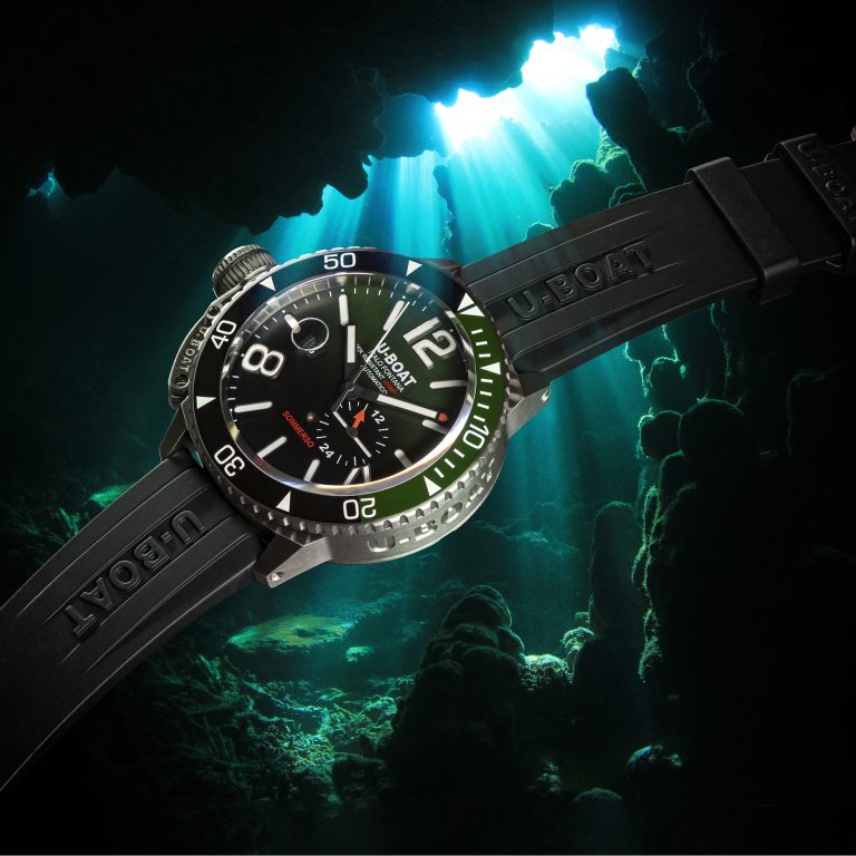 U-Boat Diver Watch Automatic Sommerso Ceramic Green 9520