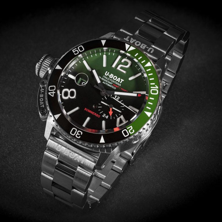 U-Boat Diver Watch Automatic Sommerso Ceramic Green MT 9520/MT