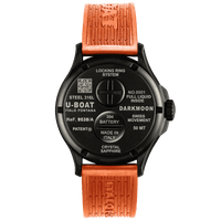 Thumbnail for U-Boat Watch Darkmoon 44 Orange Black Curved PVD 9538/A