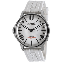 Thumbnail for U-Boat Watch Darkmoon 44 White Curve Stainless Steel 9542/A