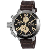 Thumbnail for U-Boat Men's Watch Classico Tungsteno CAS1 Chronograph Black Beige 9567