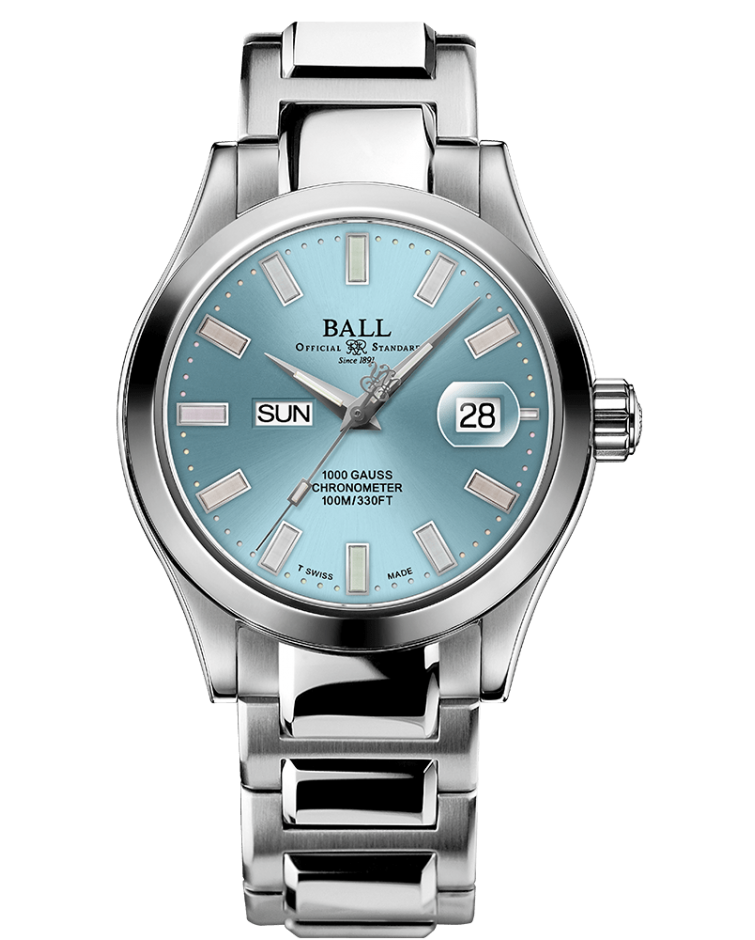 Ball Men's Watch Engineer III Marvelight Chronometer Ice Blue NM9036C-S1C-IBER