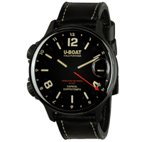 Thumbnail for U-Boat Men's Watch Capsoil Doppiotempo 55mm DLC Black Rehaut 9671