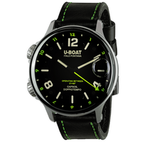 Thumbnail for U-Boat Men's Watch Capsoil Doppiotempo 55mm Black Green Rehaut 9676