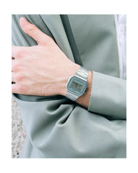 Thumbnail for Casio A168WA-3AYDF Unisex Green Silver Digital Watch