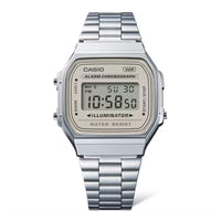Thumbnail for Casio Vintage 37mm Neutral Silver Unisex Digital Watch A168WA-8AYDF