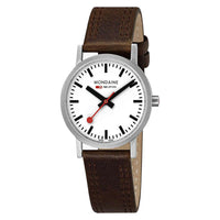 Thumbnail for Mondaine Ladies Watch Classic White Brown A658.30323.16SBT