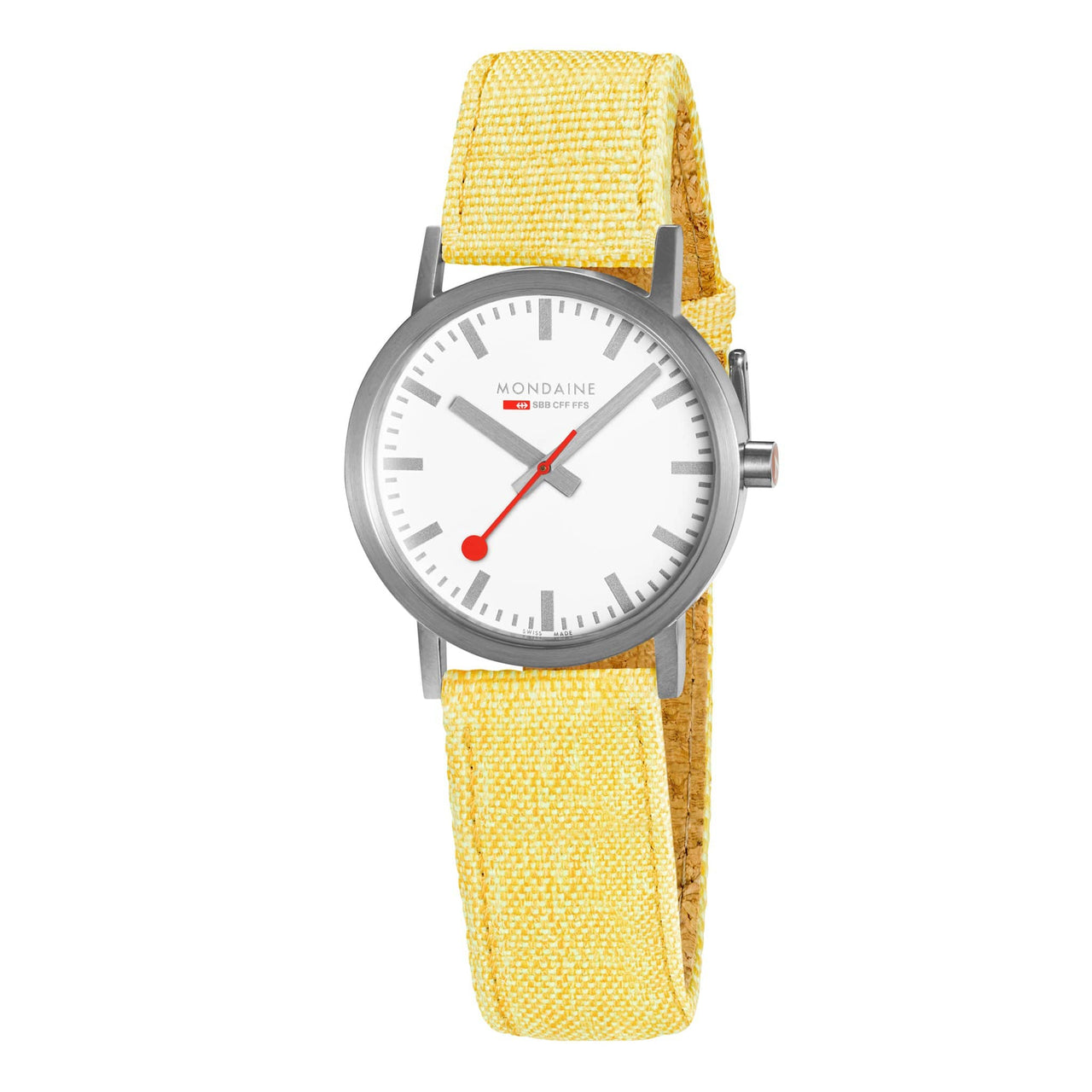 Mondaine Ladies Watch Classic White Modern Yellow A658.30323.17SBE