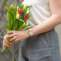 Thumbnail for Mondaine Ladies Watch Classic White Modern Yellow A658.30323.17SBE