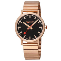 Thumbnail for Mondaine Watch Classic Black Rose Gold A660.30360.16SBR