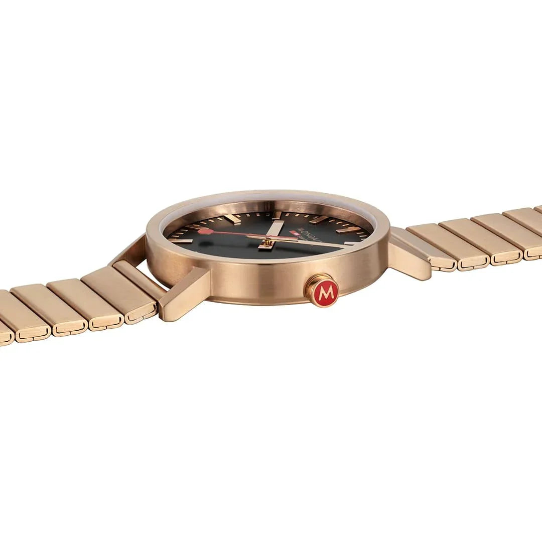 Mondaine Watch Classic Black Rose Gold A660.30360.16SBR