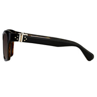 Thumbnail for Ann Demeulemeester Sunglasses D-Frame Black Tortoise Shell Tone and Brown