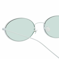 Thumbnail for Ann Demeulemeester x Linda Farrow Silver Sunglasses AD62C7SUN