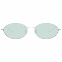 Thumbnail for Ann Demeulemeester x Linda Farrow Silver Sunglasses AD62C7SUN