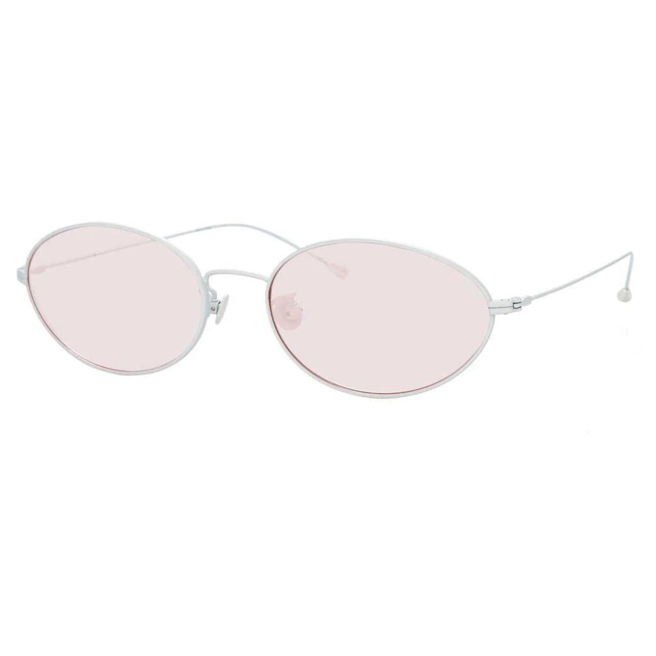 Ann Demeulemeester x Linda Farrow Silver/Pink Sunglasses AD62C8SUN