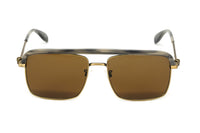 Thumbnail for Alexander McQueen Men's Sunglasses Browline Bronze AM0258S-003 59