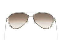 Thumbnail for Alexander McQueen Unisex Sunglasses Pilot Bronze AM0263S-003 62