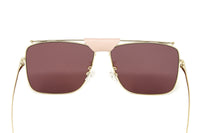 Thumbnail for Alexander McQueen Unisex Sunglasses Browline Red AM0318S-003 61