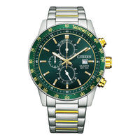 Thumbnail for Citizen Men's 44mm Chronograph Watch Emerald Green Dial