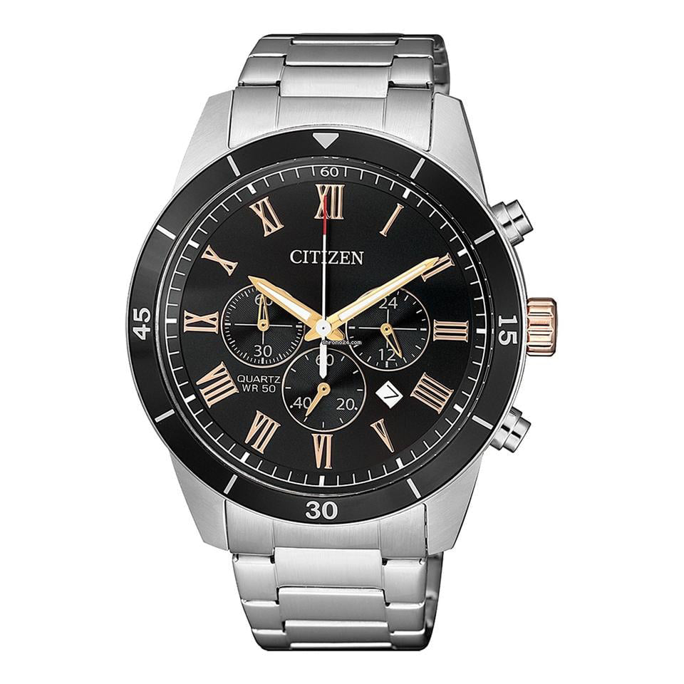 Citizen Classic Chronograph Men's Watch 44mm Black Dial