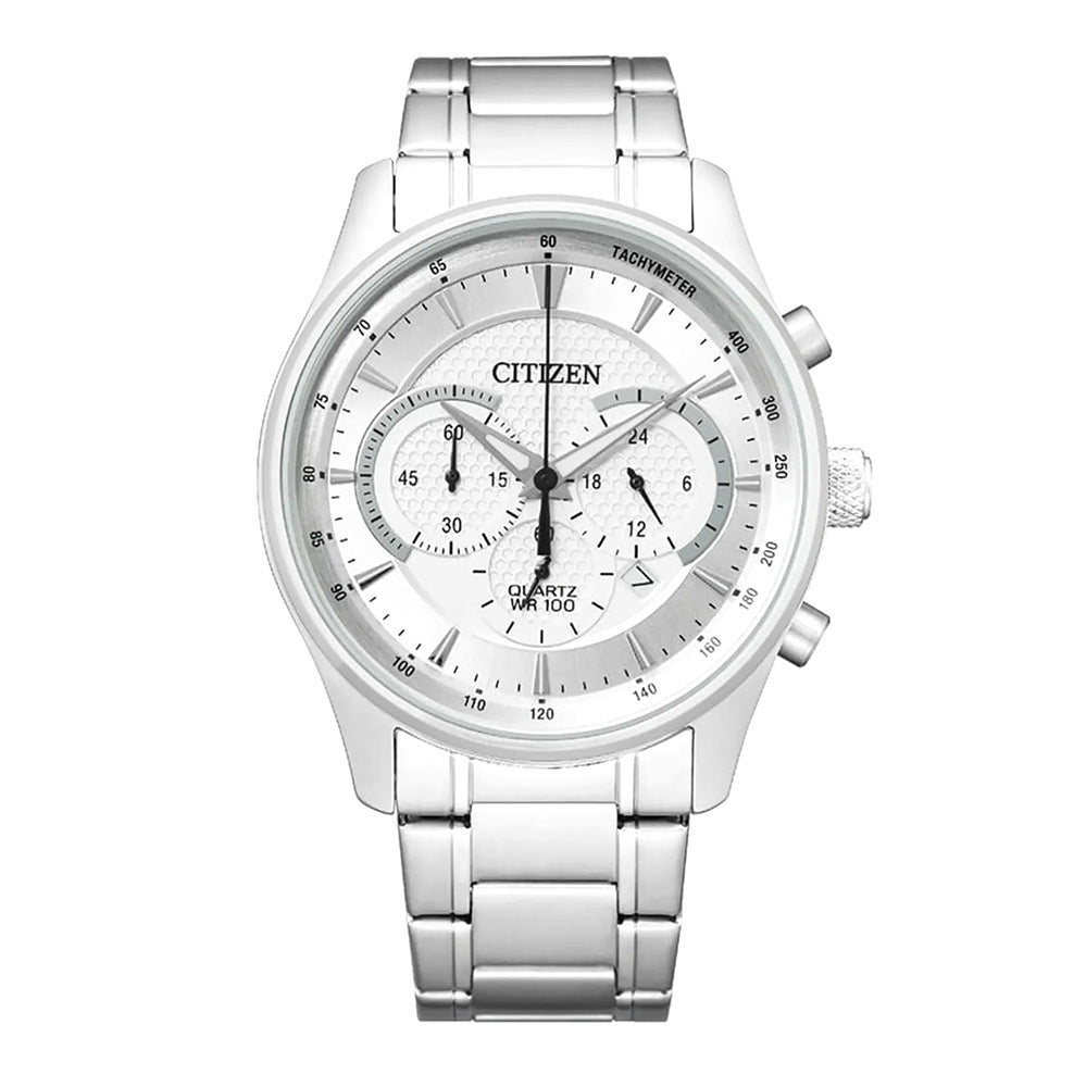 Citizen Men's Chronograph Watch 42mm Silver Dial