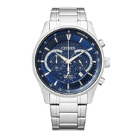Thumbnail for Citizen Chronograph Men's Watch 42mm Blue Dial Stainless Steel
