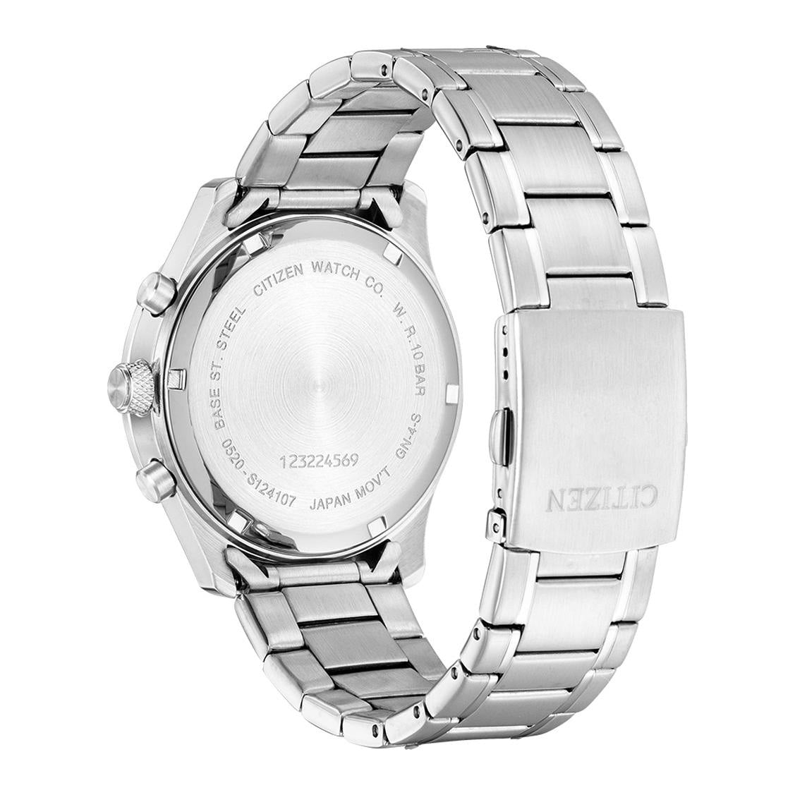 Citizen Chronograph Men's Watch 42mm Blue Dial Stainless Steel