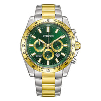Thumbnail for Citizen Men's 44mm Chronograph Watch Green Dial