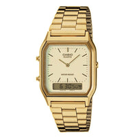 Thumbnail for Casio Watch Vintage Retro Dual Time Gold