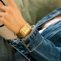 Thumbnail for Casio Watch Vintage Retro Dual Time Gold