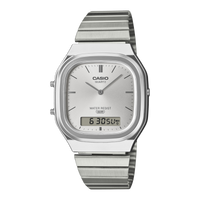 Thumbnail for Casio Unisex Vintage Analog Silver Digital Watch AQ-240E-7ADF