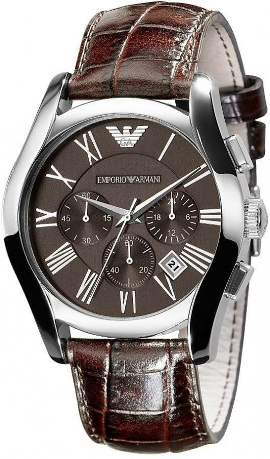 Emporio Armani Men's Watch Valente Chronograph Brown AR0671