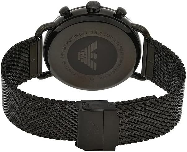 Emporio Armani Men's Watch Chronograph 43mm Aviator Black AR11142