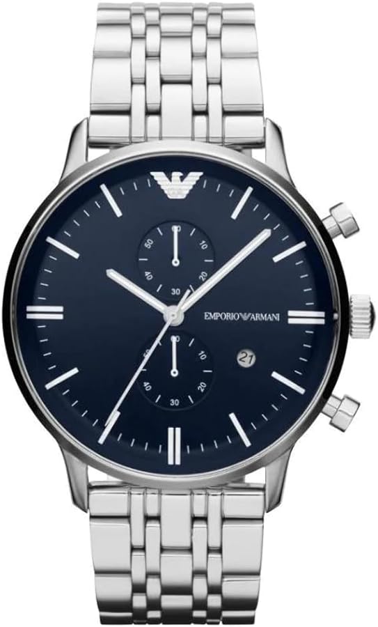 Emporio Armani Men's Gianni Chronograph Watch Steel AR1648