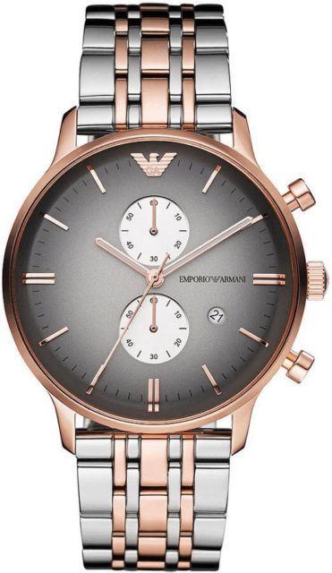 Emporio Armani Men's Gianni Chronograph Watch Two Tone AR1721