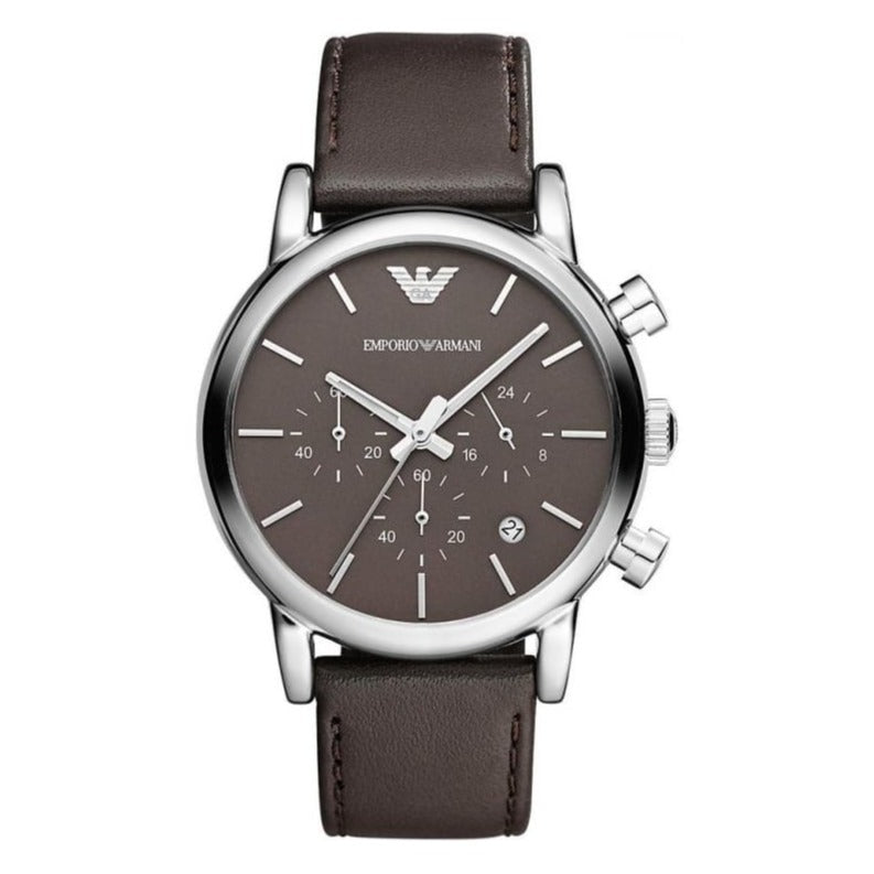 Emporio Armani Men's Luigi Chronograph Watch Brown AR1734
