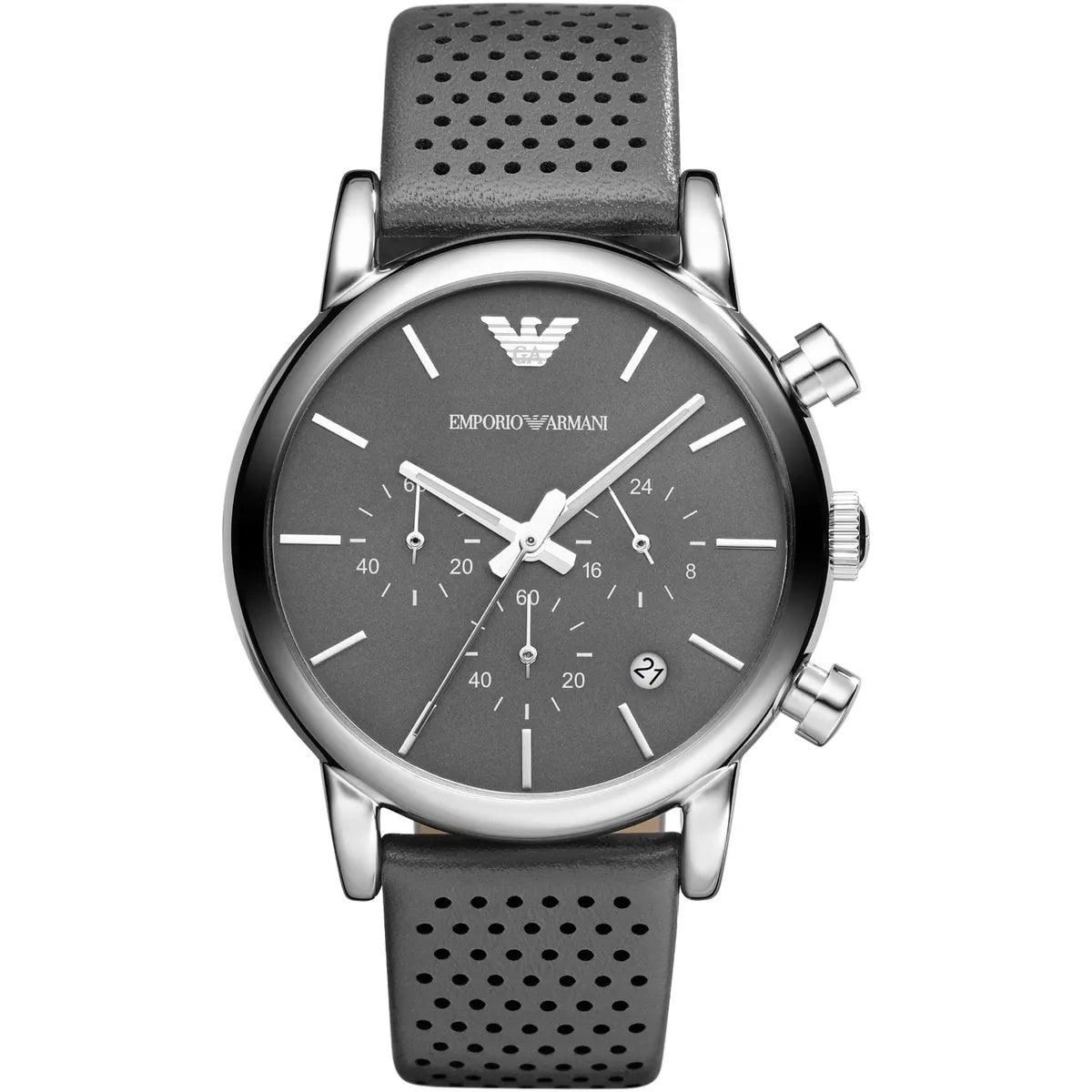 Emporio Armani Men's Luigi Chronograph Watch Grey AR1735