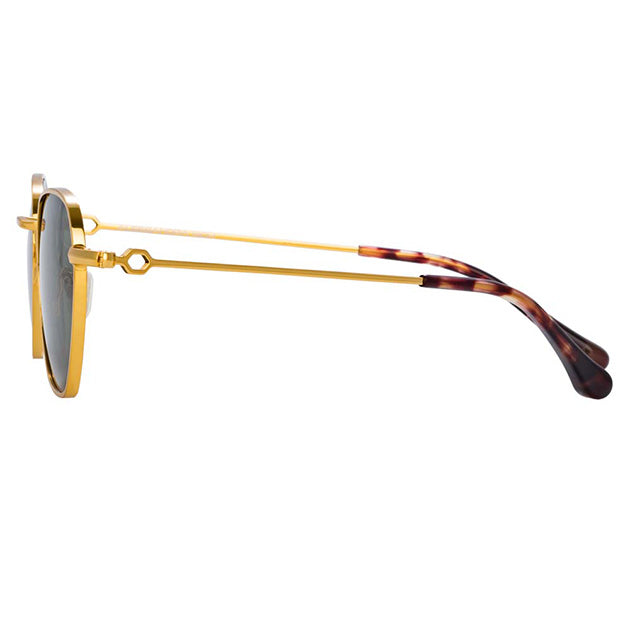 Alessandra Rich x Linda Farrow Gold/Green Sunglasses AR1C11SUN