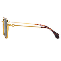 Thumbnail for Alessandra Rich x Linda Farrow Gold/Green Sunglasses AR1C11SUN