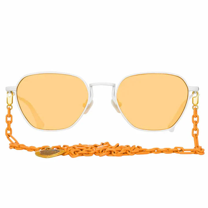 Alessandra Rich x Linda Farrow Orange Women’s Sunglasses AR1C9SUN