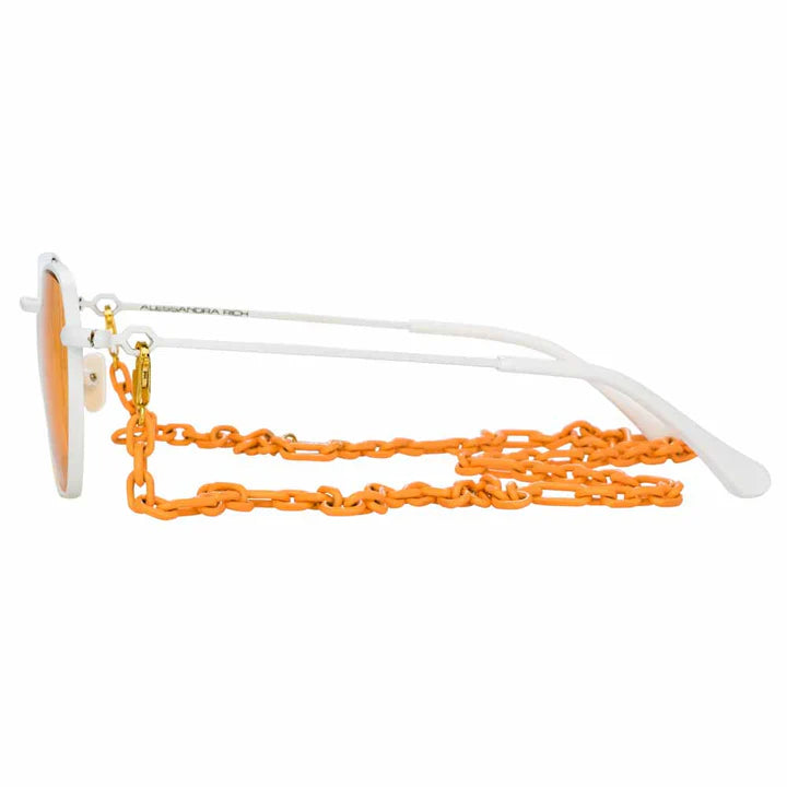Alessandra Rich x Linda Farrow Orange Women’s Sunglasses AR1C9SUN