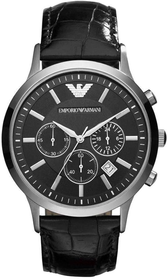 Emporio Armani Men's Renato Chronograph Watch Black AR2447
