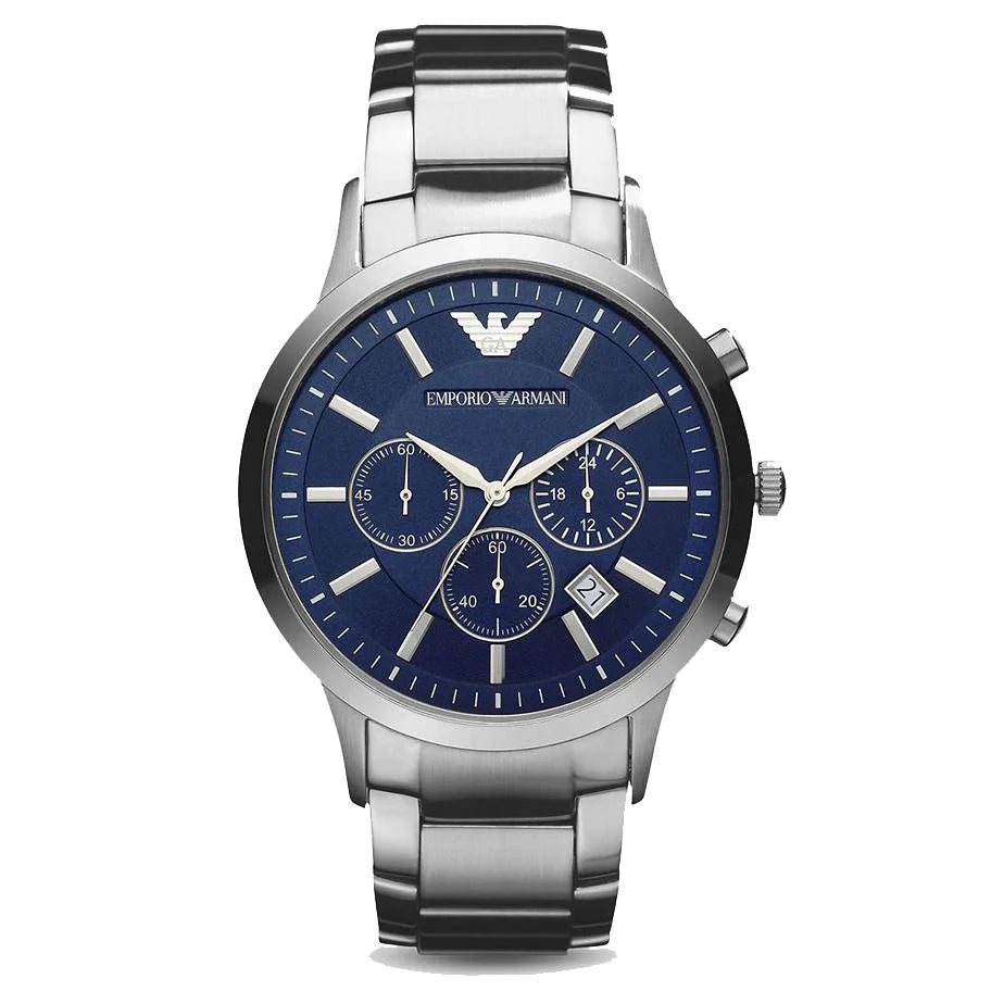 Emporio Armani Men's Renato Chronograph Watch Blue AR2448