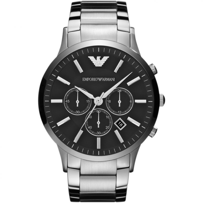 Emporio Armani Men's Renato Chronograph Watch Black AR2460