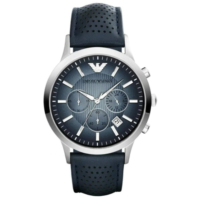 Emporio Armani Men's Renato Chronograph Watch Blue AR2473