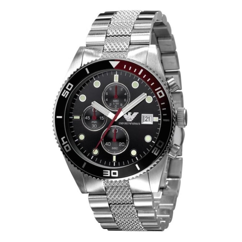 Emporio Armani Men's Chronograph Watch Black AR5855