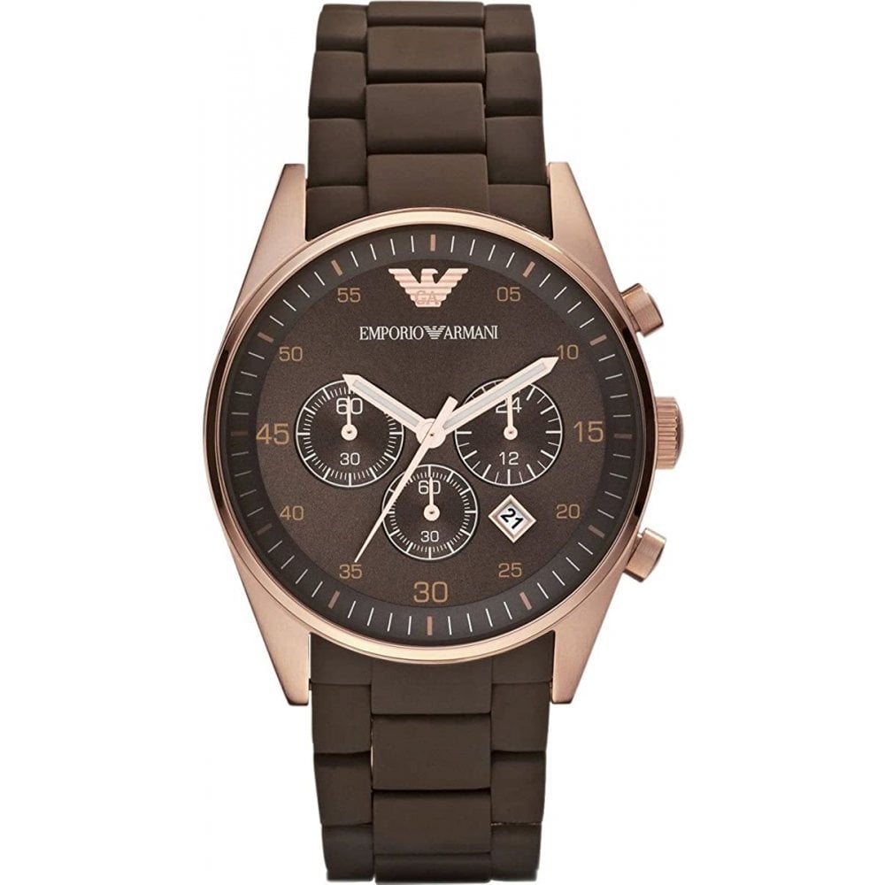 Emporio Armani Men's Chronograph Watch Brown AR5890