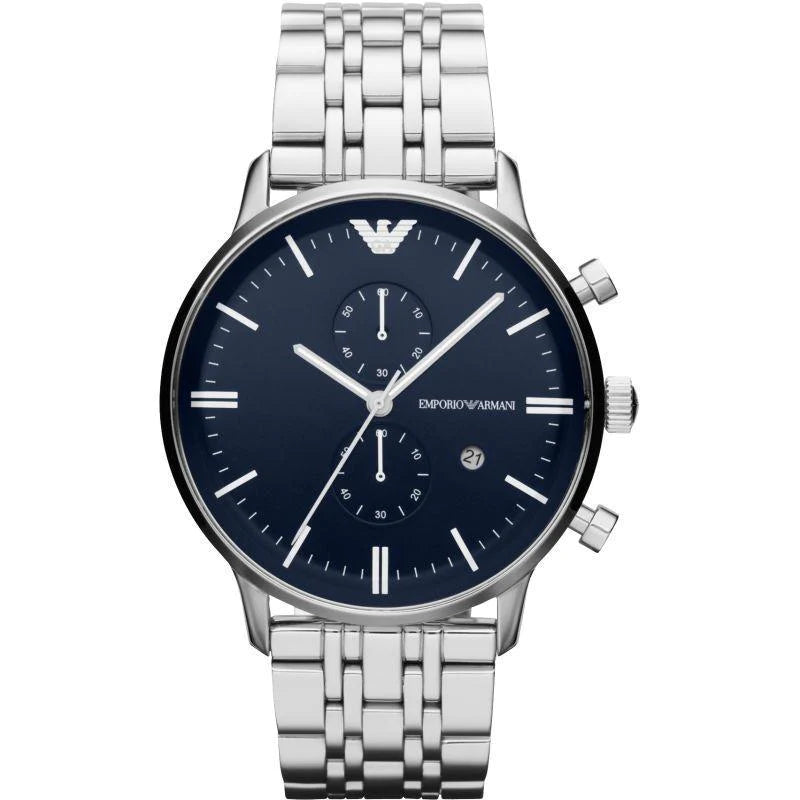 Emporio Armani Men's Gianni Chronograph Watch Blue AR80013