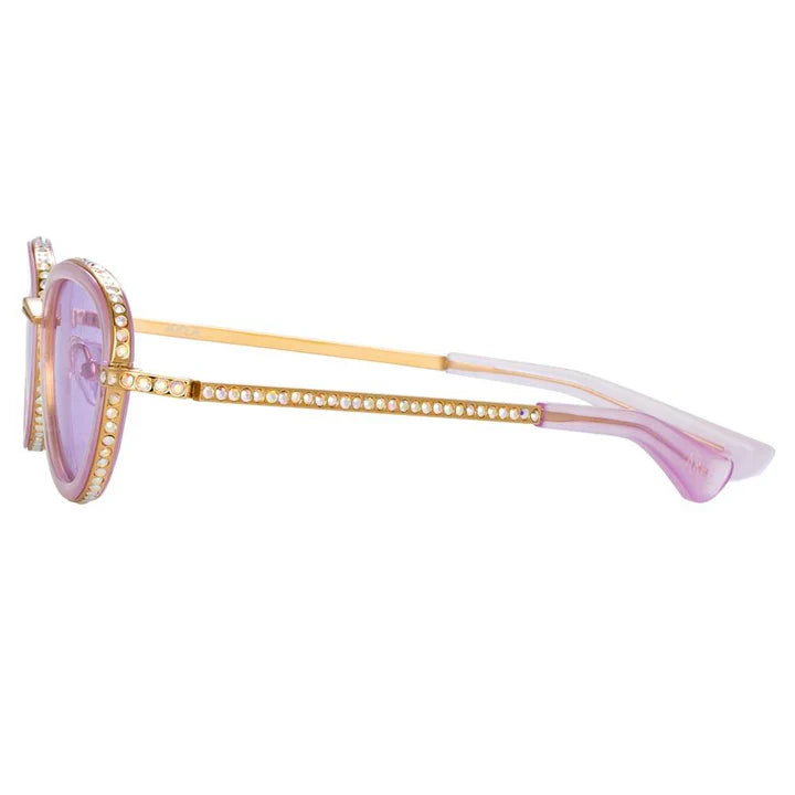 Area Nyc x Linda Farrow Gem-set Sunglasses AREA1C3SUN