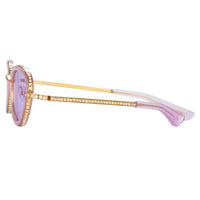 Thumbnail for Area Nyc x Linda Farrow Gem-set Sunglasses AREA1C3SUN